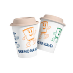 Lončki s pokrovom Gremo na kavo!
